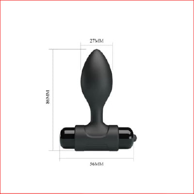 Pretty Love Vibra Butt Plug Black