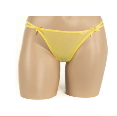 Tassel G-String Yellow O/S