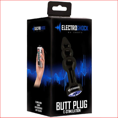 Electro Shock Butt Plug Grey