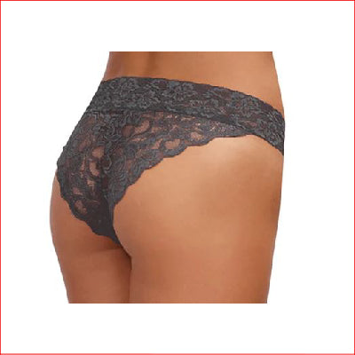 Criss Cross Back Panty Slate Grey Small