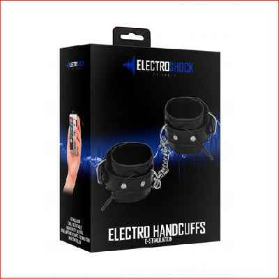 Electro Shock Hand Cuffs Black