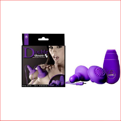Double Trouble Nipple & Clit Teaser Purple