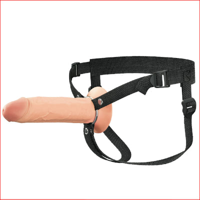 FX Elite 8'' Silicone Hollow Strap-On Fl