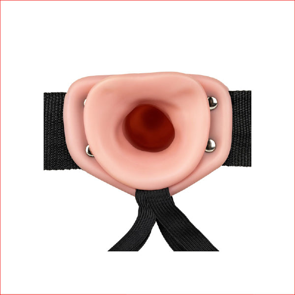 RealRock 6" Vibrating Hollow Strap-On