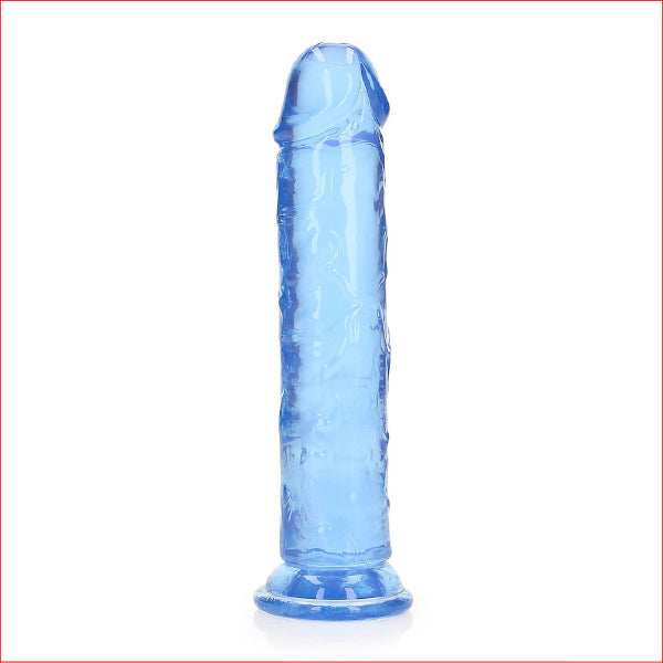 Crystal Clear 8" Straight Blue