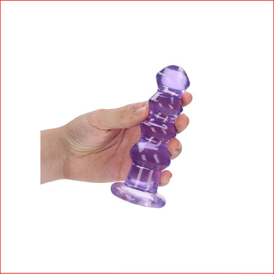 Crystal Clear 5.5" Curvy  Purple