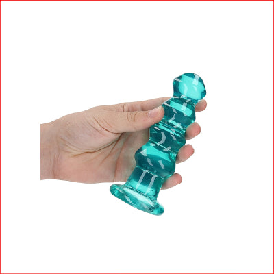 Crystal Clear 5.5" Curvy  Turquoise