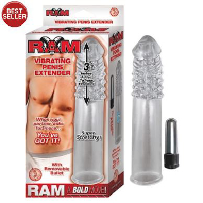 Ram Vibrating Penis Extender Clear