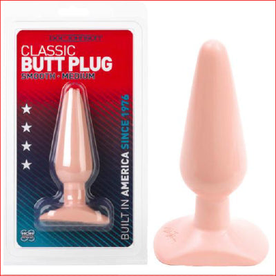 Classic butt Plug Smooth Med Flesh