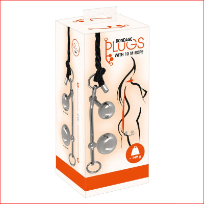 Bondage Plug with 10M Rope
