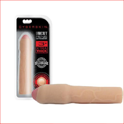 Cyberskin Uncut 3" Thick Extention