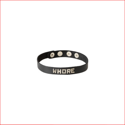 Wordband Collar Whore