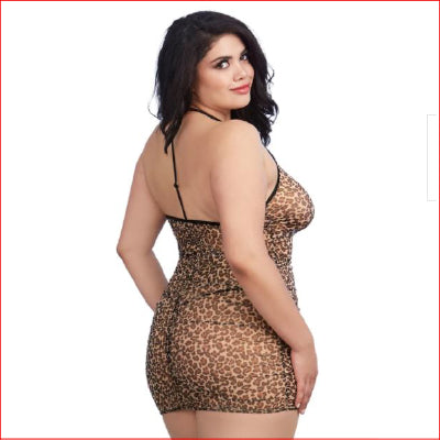 Dreamgirl 11842X Chemise & G Leopard