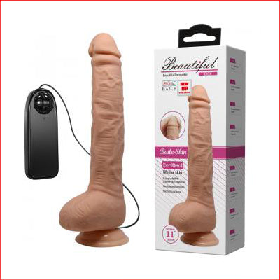 Beautiful Vibrating Dildo 11"