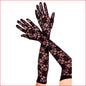 Extra Long Lace Gloves Black