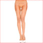 Sheer Suspender PantyHose Beige