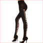 Spandex Big Hole Stirrup Leggin Black OS
