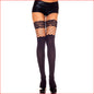 Lace Top Spandex Thigh High Net Insert