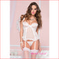 Mesh Cami Garter White Medium