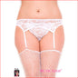 Lace Garter Belt & G White Queen