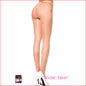 Crotchless Sheer Pantyhose Beige
