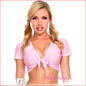 School Girl Tie Top Pink M/L