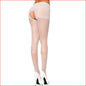 Crotchless Sheer Pantyhose White