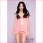 Babydoll with Lace Cups Neon Pink