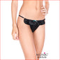 Satin Front Panel Adjustable G-String OS