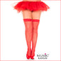 4900Q Fishnet Thigh High PLUS Red