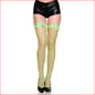 Mini Diamond Thigh High with Bows Neon Green