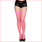 Mini Diamond Thigh High with Bows Hot Pink