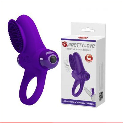 Pretty Love Vibrant Penis Ring ll Purple