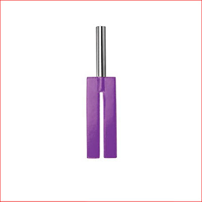 Ouch Leather Slit Paddle Purple