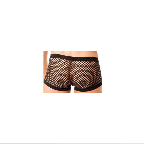 2310B Mens Mesh Boxer Black Large