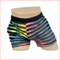 2316b Men's Tie Dye Shorts Rainbow Large