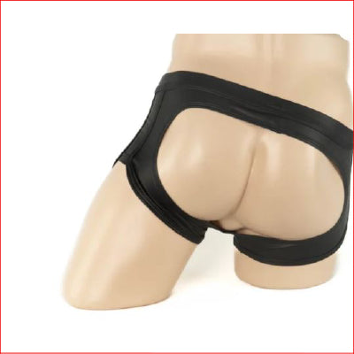 Mens WetLook Bumless Boxer Large