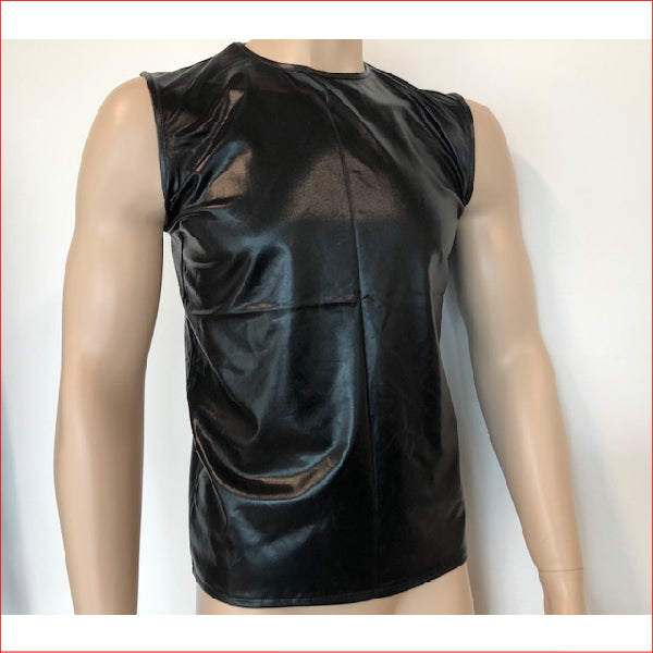 2320 Mens WetLook Singlet OS
