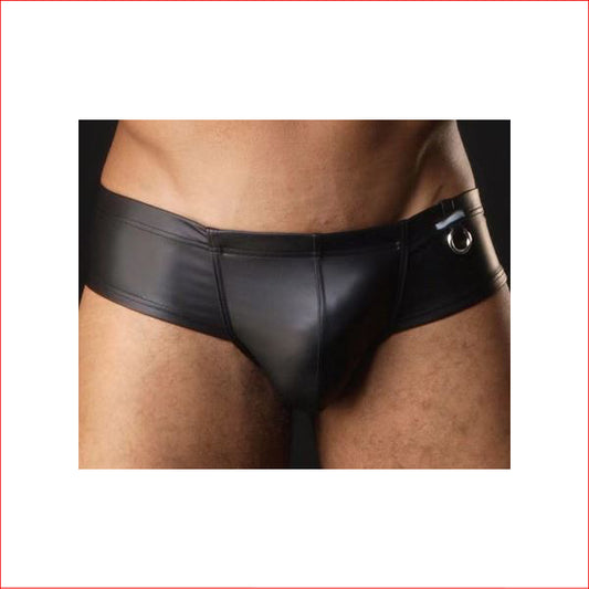 239 Mens WetLook Boxer with Ring Large