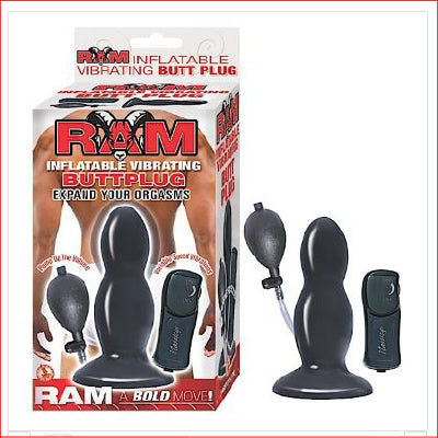 Ram Inflatable Vibrating Butt Plug