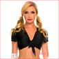 School Girl Tie Top Black M/L