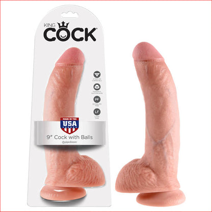 King Cock 9 Cock with Balls Flesh