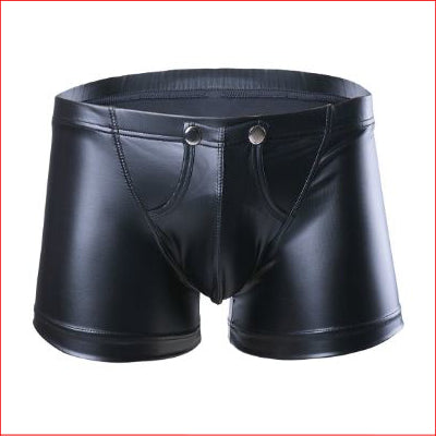 252 Mens Button Up Boxers Medium Black