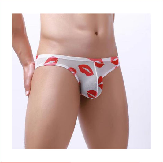 261 Mens Kiss Kiss G-String White L