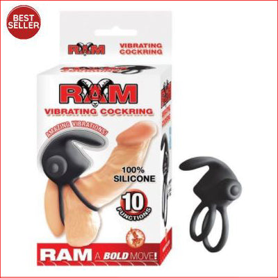 Ram Vibrating Cock Ring Black