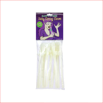 Dicky Sipping Straws Glow 10pk