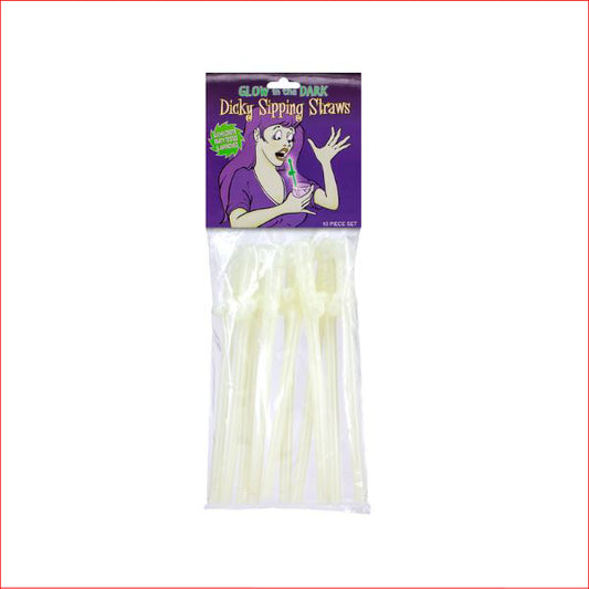 Dicky Sipping Straws Glow 10pk