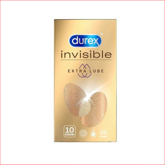 Durex Invisible Extra Lube 10pk