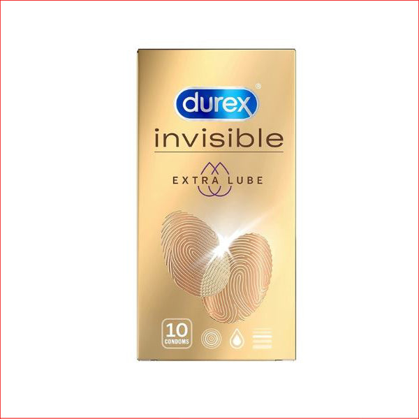 Durex Invisible Extra Lube 10pk