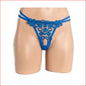 345 Floral G-String Blue OS